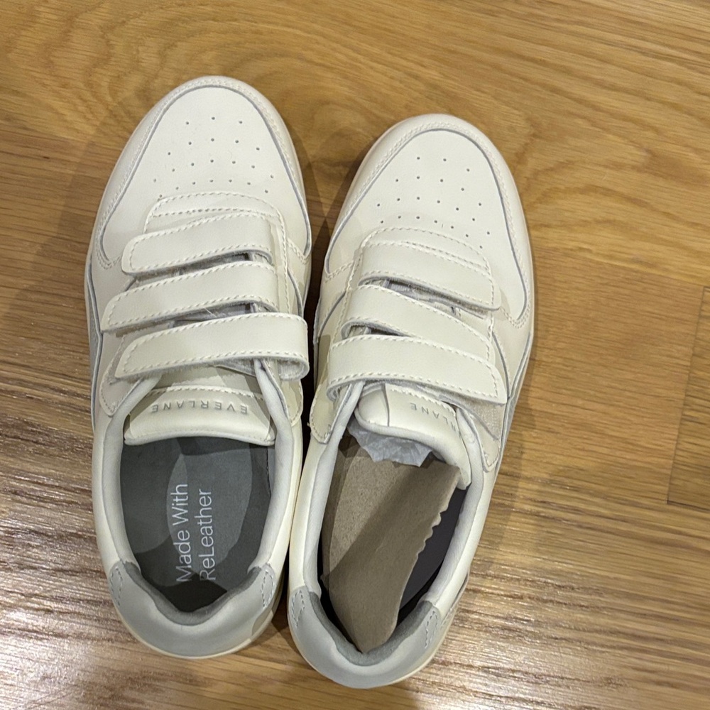 Everlane Off-White Velcro Sneakers
